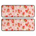 thumbnail image 1 of Kitchen Rugs Sets Of 2,Strawberry Plants Fruit Flowe Anti Fatigue Kitchen Mat Rugs Non Slip Washable,Decorative Kitchen Floor Mats for Kitchen,Sink,Laundry,17"x47"+17"x47", 1 of 5