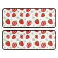 thumbnail image 1 of Kitchen Rugs Sets Of 2,Strawberry Plants Fruit Flowe Anti Fatigue Kitchen Mat Rugs Non Slip Washable,Decorative Kitchen Floor Mats for Kitchen,Sink,Laundry,17"x47"+17"x47", 1 of 5
