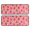 thumbnail image 1 of Kitchen Rugs Sets Of 2,Strawberry Plants Fruit Flower Anti Fatigue Kitchen Mat Rugs Non Slip Washable,Decorative Kitchen Floor Mats for Kitchen,Sink,Laundry,17"x47"+17"x47", 1 of 5