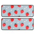 thumbnail image 1 of Kitchen Rugs Sets Of 2,Strawberry Plants Fruit Flower Anti Fatigue Kitchen Mat Rugs Non Slip Washable,Decorative Kitchen Floor Mats for Kitchen,Sink,Laundry,17"x47"+17"x47", 1 of 5