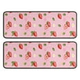 thumbnail image 1 of Kitchen Rugs Sets Of 2,Strawberry Plants Fruit Flower Leaf Anti Fatigue Kitchen Mat Rugs Non Slip Washable,Decorative Kitchen Floor Mats for Kitchen,Sink,Laundry,17"x47"+17"x47", 1 of 5