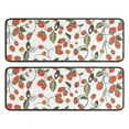 thumbnail image 1 of Kitchen Rugs Sets Of 2,Strawberry Plants Fruit Flower Leaf Anti Fatigue Kitchen Mat Rugs Non Slip Washable,Decorative Kitchen Floor Mats for Kitchen,Sink,Laundry,17"x47"+17"x47", 1 of 5