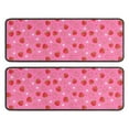 thumbnail image 1 of Kitchen Rugs Sets Of 2,Strawberry Plants Fruit Flower Pink Pattern Anti Fatigue Kitchen Mat Rugs Non Slip Washable,Decorative Kitchen Floor Mats for Kitchen,Sink,Laundry,17"x47"+17"x47", 1 of 5