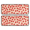 thumbnail image 1 of Kitchen Rugs Sets Of 2,Strawberry Plants Fruit Heart Anti Fatigue Kitchen Mat Rugs Non Slip Washable,Decorative Kitchen Floor Mats for Kitchen,Sink,Laundry,17"x47"+17"x47", 1 of 5
