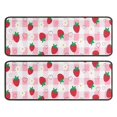 thumbnail image 1 of Kitchen Rugs Sets Of 2,Strawberry Plants Fruit Heart Daisy Checkered Anti Fatigue Kitchen Mat Rugs Non Slip Washable,Decorative Kitchen Floor Mats for Kitchen,Sink,Laundry,17"x47"+17"x47", 1 of 5
