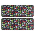 thumbnail image 1 of Kitchen Rugs Sets Of 2,Strawberry Plants Fruit Leaf Flower Anti Fatigue Kitchen Mat Rugs Non Slip Washable,Decorative Kitchen Floor Mats for Kitchen,Sink,Laundry,17"x47"+17"x47", 1 of 5
