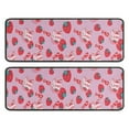 thumbnail image 1 of Kitchen Rugs Sets Of 2,Strawberry Plants Fruit Milk Box Anti Fatigue Kitchen Mat Rugs Non Slip Washable,Decorative Kitchen Floor Mats for Kitchen,Sink,Laundry,17"x47"+17"x47", 1 of 5