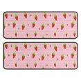 thumbnail image 1 of Kitchen Rugs Sets Of 2,Strawberry Plants Fruit Polka Dot Pink Pattern Anti Fatigue Kitchen Mat Rugs Non Slip Washable,Decorative Kitchen Floor Mats for Kitchen,Sink,Laundry,17"x47"+17"x47", 1 of 5