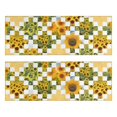 thumbnail image 1 of Kitchen Rugs Sets Of 2,Sunflower Checkered Pattern Anti Fatigue Kitchen Mat Rugs Non Slip Washable,Decorative Kitchen Floor Mats for Kitchen,Sink,Laundry,17"X47", 1 of 5