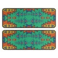 thumbnail image 1 of Kitchen Rugs Sets Of 2,Symmetric Geometric Pattern Anti Fatigue Kitchen Mat Rugs Non Slip Washable,Decorative Kitchen Floor Mats for Kitchen,Sink,Laundry,17"x47"+17"x47", 1 of 5