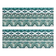thumbnail image 1 of Kitchen Rugs Sets Of 2,Teal Geometric Boho Pattern Anti Fatigue Kitchen Mat Rugs Non Slip Washable,Decorative Kitchen Floor Mats for Kitchen,Sink,Laundry,17"X47", 1 of 5