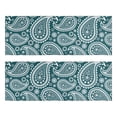 thumbnail image 1 of Kitchen Rugs Sets Of 2,Teal Paisley Pattern Anti Fatigue Kitchen Mat Rugs Non Slip Washable,Decorative Kitchen Floor Mats for Kitchen,Sink,Laundry,17"X47", 1 of 5