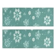 thumbnail image 1 of Kitchen Rugs Sets Of 2,Turquoise Christmas Snowflake Pattern Anti Fatigue Kitchen Mat Rugs Non Slip Washable,Decorative Kitchen Floor Mats for Kitchen,Sink,Laundry,17"X47", 1 of 5