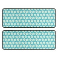 thumbnail image 1 of Kitchen Rugs Sets Of 2,Turquoise Daisy Flower Floral Pattern Anti Fatigue Kitchen Mat Rugs Non Slip Washable,Decorative Kitchen Floor Mats for Kitchen,Sink,Laundry,17"x47"+17"x47", 1 of 5