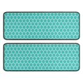 thumbnail image 1 of Kitchen Rugs Sets Of 2,Turquoise Geometric Quatrefoil Pattern Anti Fatigue Kitchen Mat Rugs Non Slip Washable,Decorative Kitchen Floor Mats for Kitchen,Sink,Laundry,17"x47"+17"x47", 1 of 5