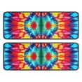 thumbnail image 1 of Kitchen Rugs Sets Of 2,Vibrant Tie Dye Symmetry Anti Fatigue Kitchen Mat Rugs Non Slip Washable,Decorative Kitchen Floor Mats for Kitchen,Sink,Laundry,17"x47"+17"x47", 1 of 5