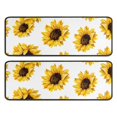thumbnail image 1 of Kitchen Rugs Sets Of 2,White Big Sunflower Pattern Anti Fatigue Kitchen Mat Rugs Non Slip Washable,Decorative Kitchen Floor Mats for Kitchen,Sink,Laundry,17"x47"+17"x47", 1 of 5
