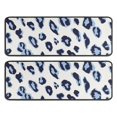 thumbnail image 1 of Kitchen Rugs Sets Of 2,White and Blue Of Leopard Print Anti Fatigue Kitchen Mat Rugs Non Slip Washable,Decorative Kitchen Floor Mats for Kitchen,Sink,Laundry,17"x47"+17"x47", 1 of 5
