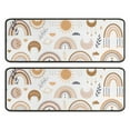 thumbnail image 1 of Kitchen Rugs Sets Of 2,White Boho Bohemia Rainbow Sun Moon Pattern Anti Fatigue Kitchen Mat Rugs Non Slip Washable,Decorative Kitchen Floor Mats for Kitchen,Sink,Laundry,17"x47"+17"x47", 1 of 5