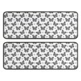 thumbnail image 1 of Kitchen Rugs Sets Of 2,White Butterfly Black Dot Pattern Anti Fatigue Kitchen Mat Rugs Non Slip Washable,Decorative Kitchen Floor Mats for Kitchen,Sink,Laundry,17"x47"+17"x47", 1 of 5