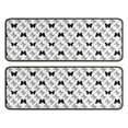 thumbnail image 1 of Kitchen Rugs Sets Of 2,White Butterfly Black Pattern Anti Fatigue Kitchen Mat Rugs Non Slip Washable,Decorative Kitchen Floor Mats for Kitchen,Sink,Laundry,17"x47"+17"x47", 1 of 5