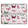 thumbnail image 1 of Kitchen Rugs Sets Of 2,White Butterfly Pattern Anti Fatigue Kitchen Mat Rugs Non Slip Washable,Decorative Kitchen Floor Mats for Kitchen,Sink,Laundry,17"x47"+17"x47", 1 of 5