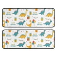thumbnail image 1 of Kitchen Rugs Sets Of 2,White Cartoon Dinosaurs Birthday Pattern Anti Fatigue Kitchen Mat Rugs Non Slip Washable,Decorative Kitchen Floor Mats for Kitchen,Sink,Laundry,17"x47"+17"x47", 1 of 5