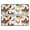 thumbnail image 1 of Kitchen Rugs Sets Of 2,White Chicken Breed Pattern Anti Fatigue Kitchen Mat Rugs Non Slip Washable,Decorative Kitchen Floor Mats for Kitchen,Sink,Laundry,17"x47"+17"x47", 1 of 5