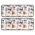 thumbnail image 1 of Kitchen Rugs Sets Of 2,White Chicken Farm Pattern Anti Fatigue Kitchen Mat Rugs Non Slip Washable,Decorative Kitchen Floor Mats for Kitchen,Sink,Laundry,17"x47"+17"x47", 1 of 5
