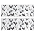 thumbnail image 1 of Kitchen Rugs Sets Of 2,White Chicken Sketch Pattern Anti Fatigue Kitchen Mat Rugs Non Slip Washable,Decorative Kitchen Floor Mats for Kitchen,Sink,Laundry,17"X47", 1 of 5