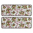 thumbnail image 1 of Kitchen Rugs Sets Of 2,White Christmas Candy Cane Pattern Anti Fatigue Kitchen Mat Rugs Non Slip Washable,Decorative Kitchen Floor Mats for Kitchen,Sink,Laundry,17"x47"+17"x47", 1 of 5