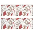 thumbnail image 1 of Kitchen Rugs Sets Of 2,White Christmas Cookie Pattern Anti Fatigue Kitchen Mat Rugs Non Slip Washable,Decorative Kitchen Floor Mats for Kitchen,Sink,Laundry,17"X47", 1 of 5
