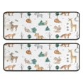 thumbnail image 1 of Kitchen Rugs Sets Of 2,White Christmas Forest Animal Pattern Anti Fatigue Kitchen Mat Rugs Non Slip Washable,Decorative Kitchen Floor Mats for Kitchen,Sink,Laundry,17"x47"+17"x47", 1 of 5