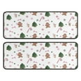 thumbnail image 1 of Kitchen Rugs Sets Of 2,White Christmas Gingerbread Man Pattern Anti Fatigue Kitchen Mat Rugs Non Slip Washable,Decorative Kitchen Floor Mats for Kitchen,Sink,Laundry,17"x47"+17"x47", 1 of 5