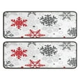 thumbnail image 1 of Kitchen Rugs Sets Of 2,White Christmas Snowflake Pattern Anti Fatigue Kitchen Mat Rugs Non Slip Washable,Decorative Kitchen Floor Mats for Kitchen,Sink,Laundry,17"x47"+17"x47", 1 of 5
