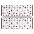 thumbnail image 1 of Kitchen Rugs Sets Of 2,White Cow Black Spot Bow Pattern Anti Fatigue Kitchen Mat Rugs Non Slip Washable,Decorative Kitchen Floor Mats for Kitchen,Sink,Laundry,17"x47"+17"x47", 1 of 5