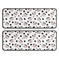 thumbnail image 1 of Kitchen Rugs Sets Of 2,White Cow Black Spot Couple Pattern Anti Fatigue Kitchen Mat Rugs Non Slip Washable,Decorative Kitchen Floor Mats for Kitchen,Sink,Laundry,17"x47"+17"x47", 1 of 5