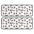 thumbnail image 1 of Kitchen Rugs Sets Of 2,White Cow Black Spot Moo Pattern Anti Fatigue Kitchen Mat Rugs Non Slip Washable,Decorative Kitchen Floor Mats for Kitchen,Sink,Laundry,17"x47"+17"x47", 1 of 5