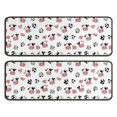 thumbnail image 1 of Kitchen Rugs Sets Of 2,White Cow Heart Pattern Anti Fatigue Kitchen Mat Rugs Non Slip Washable,Decorative Kitchen Floor Mats for Kitchen,Sink,Laundry,17"x47"+17"x47", 1 of 5