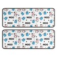 thumbnail image 1 of Kitchen Rugs Sets Of 2,White Cow Milk Box Moo Pattern Anti Fatigue Kitchen Mat Rugs Non Slip Washable,Decorative Kitchen Floor Mats for Kitchen,Sink,Laundry,17"x47"+17"x47", 1 of 5