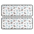 thumbnail image 1 of Kitchen Rugs Sets Of 2,White Cow Milk Cow Pattern Anti Fatigue Kitchen Mat Rugs Non Slip Washable,Decorative Kitchen Floor Mats for Kitchen,Sink,Laundry,17"x47"+17"x47", 1 of 5