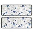 thumbnail image 1 of Kitchen Rugs Sets Of 2,White Daisy Flower Pattern Anti Fatigue Kitchen Mat Rugs Non Slip Washable,Decorative Kitchen Floor Mats for Kitchen,Sink,Laundry,17"x47"+17"x47", 1 of 5