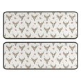 thumbnail image 1 of Kitchen Rugs Sets Of 2,White Deer Skull Flower Pattern Anti Fatigue Kitchen Mat Rugs Non Slip Washable,Decorative Kitchen Floor Mats for Kitchen,Sink,Laundry,17"x47"+17"x47", 1 of 5