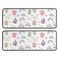 thumbnail image 1 of Kitchen Rugs Sets Of 2,White Fairy Castle Pattern Anti Fatigue Kitchen Mat Rugs Non Slip Washable,Decorative Kitchen Floor Mats for Kitchen,Sink,Laundry,17"x47"+17"x47", 1 of 5