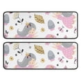 thumbnail image 1 of Kitchen Rugs Sets Of 2,White Fairy Flower Pattern Anti Fatigue Kitchen Mat Rugs Non Slip Washable,Decorative Kitchen Floor Mats for Kitchen,Sink,Laundry,17"x47"+17"x47", 1 of 5