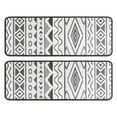 thumbnail image 1 of Kitchen Rugs Sets Of 2,White Geometric Diamond Wave Pattern Anti Fatigue Kitchen Mat Rugs Non Slip Washable,Decorative Kitchen Floor Mats for Kitchen,Sink,Laundry,17"x47"+17"x47", 1 of 5