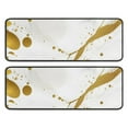 thumbnail image 1 of Kitchen Rugs Sets Of 2,White Gold Marble Pattern Anti Fatigue Kitchen Mat Rugs Non Slip Washable,Decorative Kitchen Floor Mats for Kitchen,Sink,Laundry,17"x47"+17"x47", 1 of 5