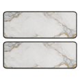 thumbnail image 1 of Kitchen Rugs Sets Of 2,White Gold Marble Pattern Anti Fatigue Kitchen Mat Rugs Non Slip Washable,Decorative Kitchen Floor Mats for Kitchen,Sink,Laundry,17"x47"+17"x47", 1 of 5