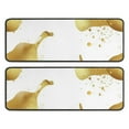 thumbnail image 1 of Kitchen Rugs Sets Of 2,White Gold Splash Pattern Anti Fatigue Kitchen Mat Rugs Non Slip Washable,Decorative Kitchen Floor Mats for Kitchen,Sink,Laundry,17"x47"+17"x47", 1 of 5