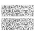 thumbnail image 1 of Kitchen Rugs Sets Of 2,White Gothic Hand Butterfly Pattern Anti Fatigue Kitchen Mat Rugs Non Slip Washable,Decorative Kitchen Floor Mats for Kitchen,Sink,Laundry,17"X47", 1 of 5
